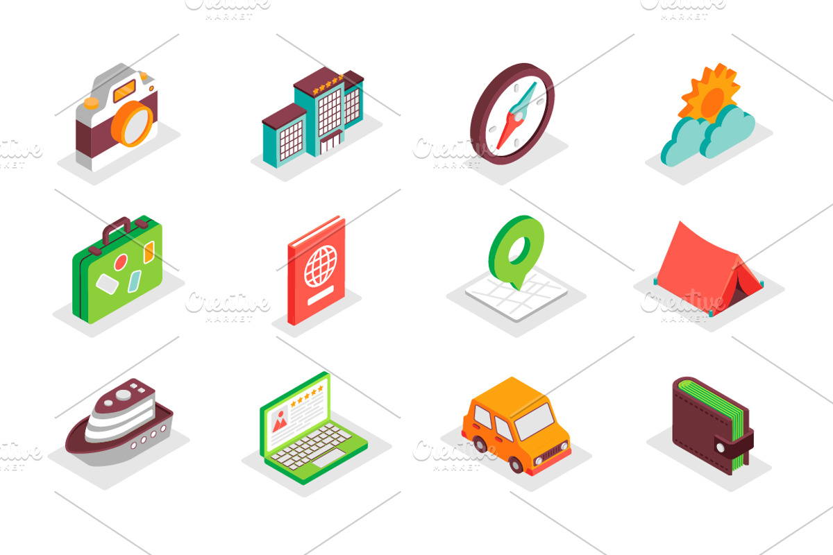 Isometric Icons Pack, a Duotone Icon by alexdndz (Photo 20 of 21)