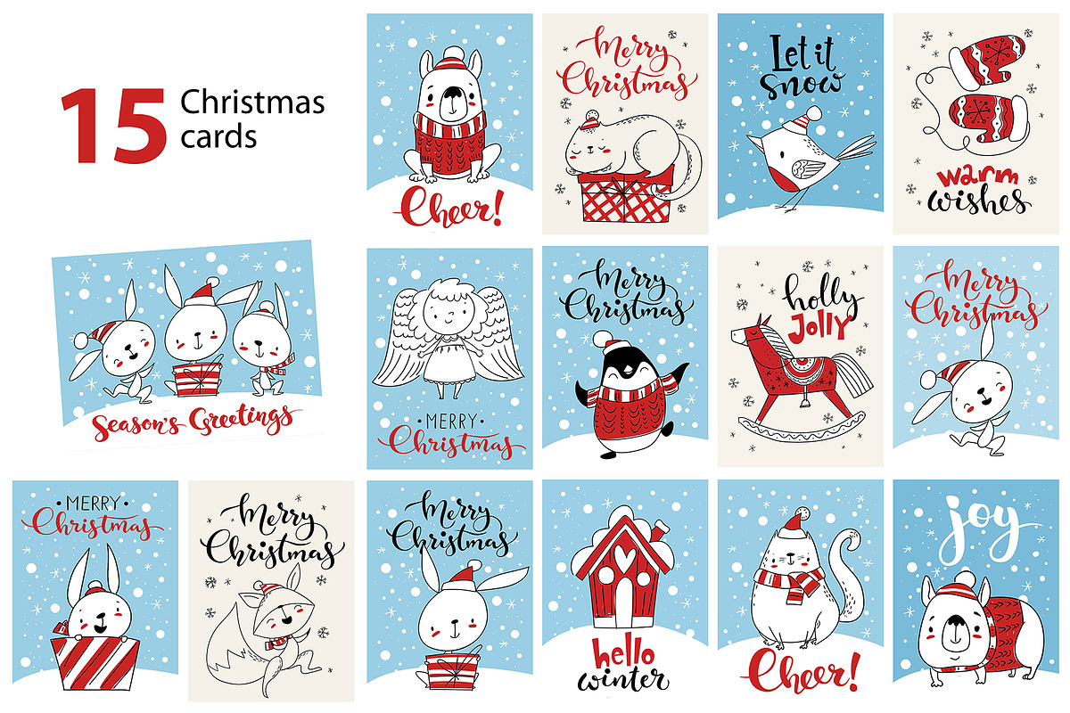 Merry Christmas collection, an Illustration by Giraffarte (Photo 7 of 10)