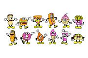 Vector Cartoon Fast Food Characters, an Illustration by Andres M Rodriguez (Thumbnail 2 of 5)