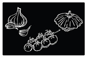 Silhouettes of different vegetables, a Food Illustration by risovanya (Thumbnail 3 of 3)