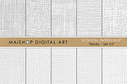 White Linen & Cotton Canvas Textures, a Texture Graphic by Maishop (Thumbnail 1 of 4)