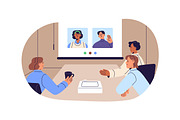 Office work, business communication, a Work Illustration by PaperTrident (Thumbnail 4 of 6)