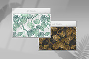Monstera leaves pattern., a Pattern Graphic by Anna Smirnova (Thumbnail 2 of 8)