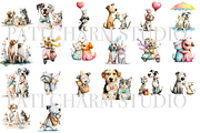 20 Whimsical Cat and Dog PNG Clipart, an Animal Illustration by Pati Charm Studio (Thumbnail 2 of 8)
