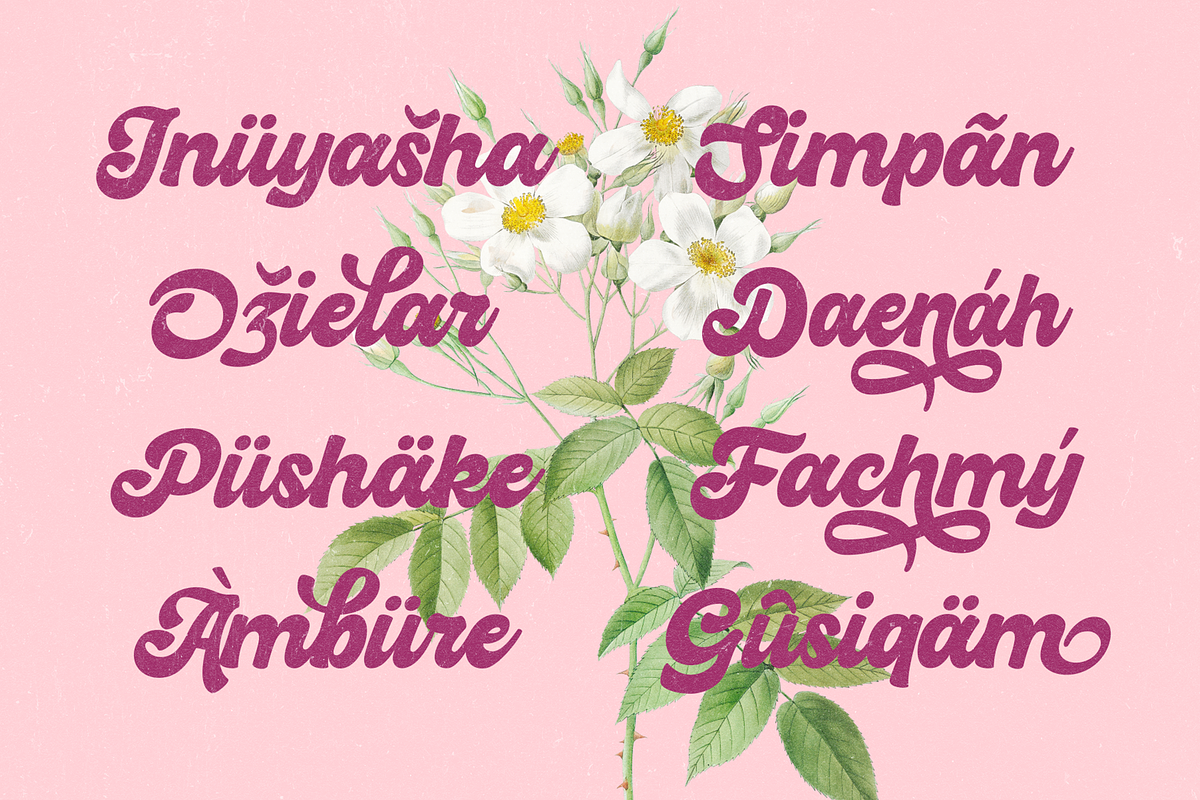 Hiderh Mahen — Bold Groovy Script, a Script Font by Enxyclo Studio (Photo 24 of 27)