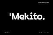 JT Mekito | Geometric Modernism Font, a Sans Serif Font by Jolicia Type (Thumbnail 1 of 20)