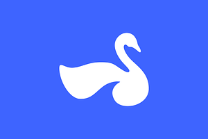 beauty swan animal peace flat logo, a Branding & Logo Template by devastd