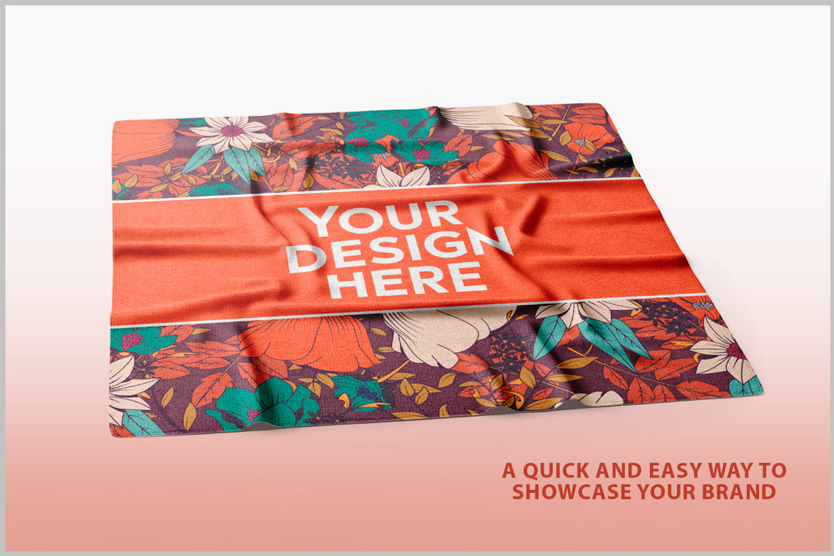 Square Scarf Mockup PSD, an Advertising Mockup by Bruno's Shop (Photo 2 of 4)