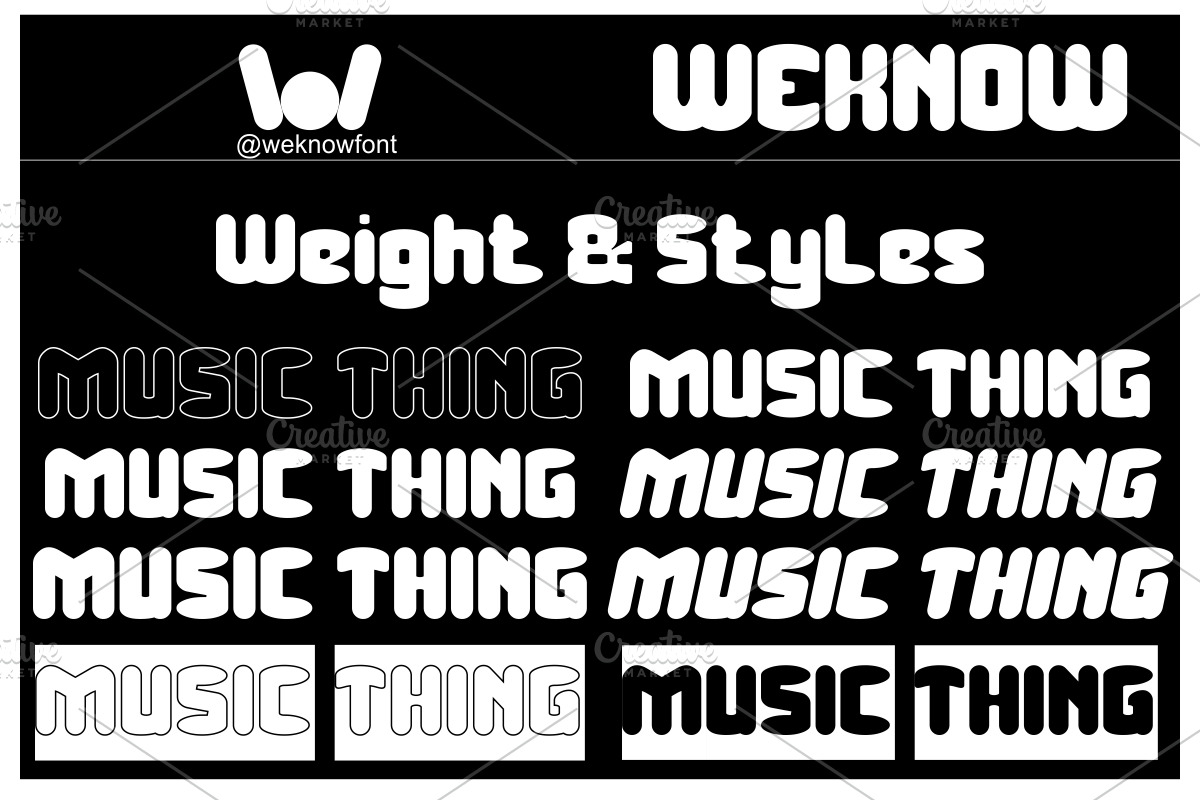 Music Thing, a Font by weknow (Photo 7 of 8)