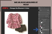 Baby Blouse and Bloomer Set Mockup, a Hoody Mockup by Nora Gad (Thumbnail 5 of 21)