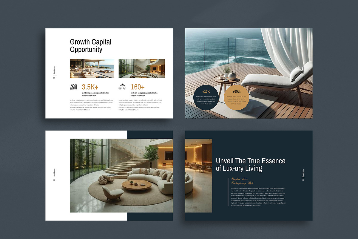 Luxury Real Estate Brochure | CANVA, a Brochure Template by TemplateFolio-Shop (Photo 11 of 12)
