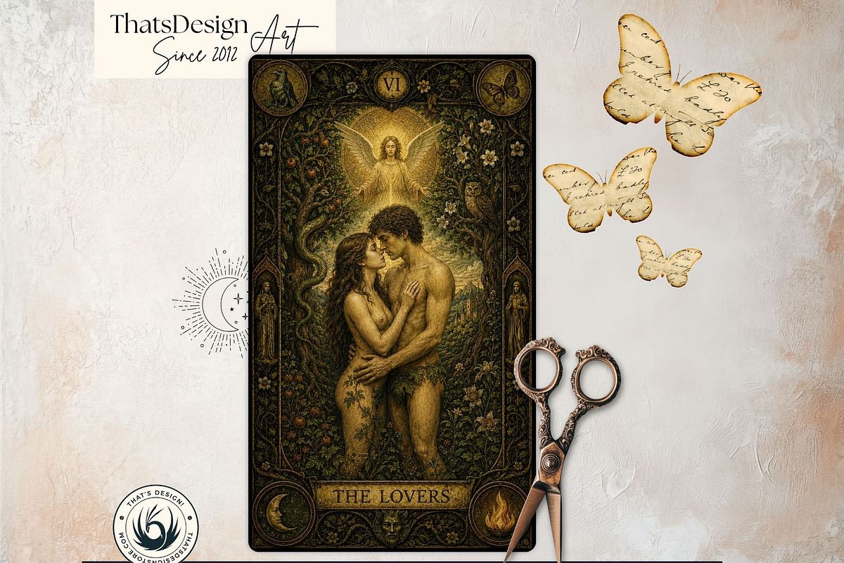 The Verdant Grimoire Tarot Cards, a Decorative Illustration by ThatsDesignArt (Photo 10 of 11)