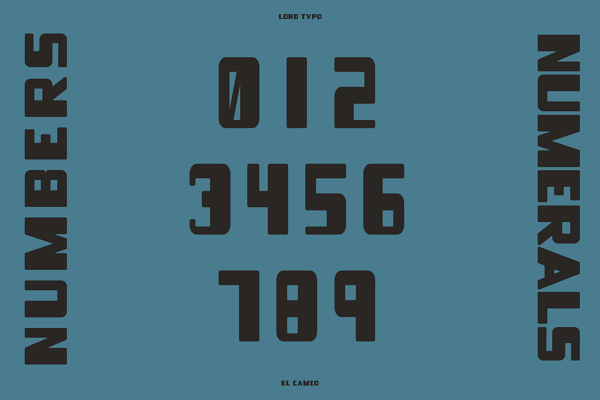 EL CAMIO — Retro/Modern Display Font, a Sans Serif Font by Mikey Weeks (Photo 9 of 12)