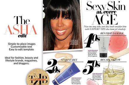 The ASHA EDIT Page / Flyer