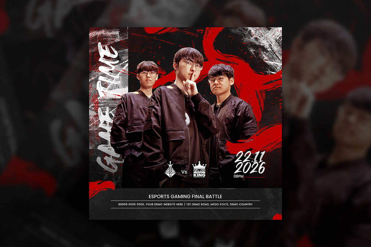 Esports Social media template design, a Social Media Template by Tanmoy Topu (Photo 6 of 7)