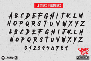 Slasher Flick - Horror Font