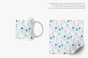 folk floral seamless pattern, a Pattern Graphic by Pink Studio Art (Thumbnail 3 of 5)