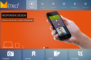 JSN Metro - Joomla Creative Theme, a Websites & App Template by JoomlaShine (Thumbnail 1 of 5)
