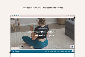 EverCoach Wix Website Template, a Wix Template by Girl Boss From Home