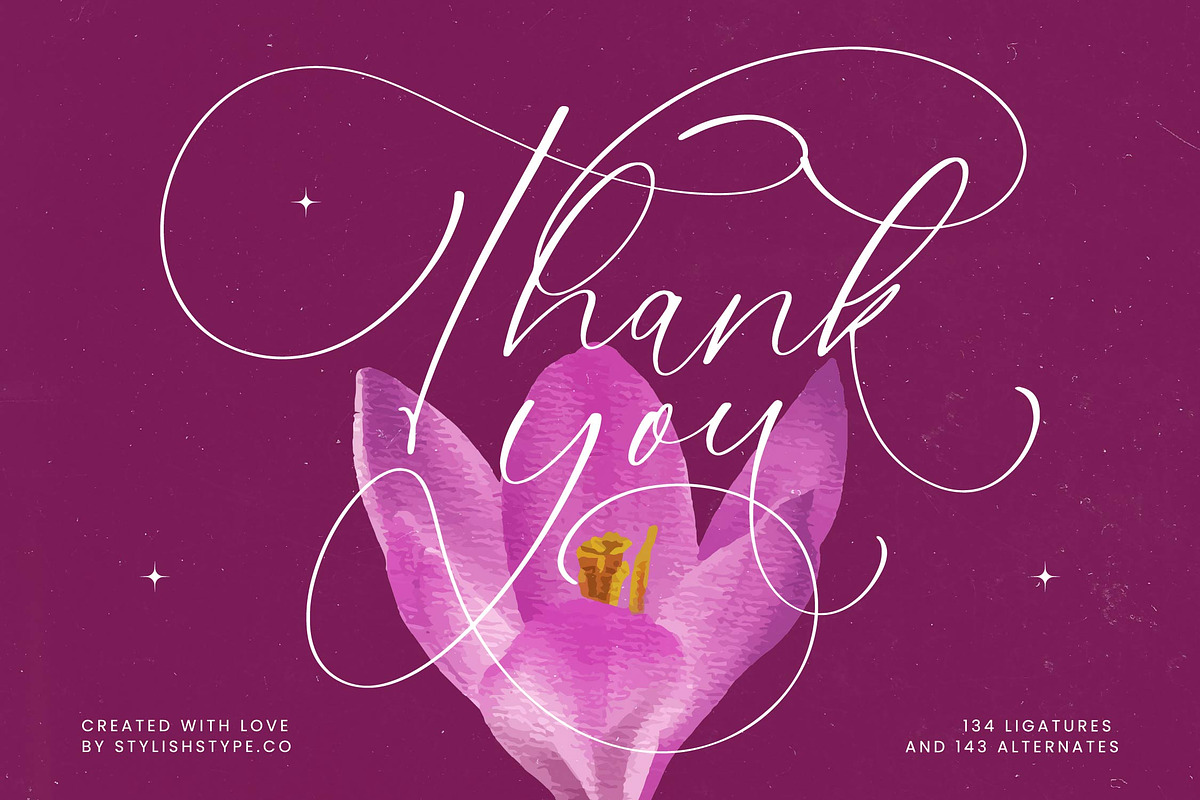 Herlina Aliyah Stylish Calligraphy, a Script Font by stylishtype.co (Photo 20 of 20)