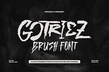 Gotriez Handmade Brush Rough Font