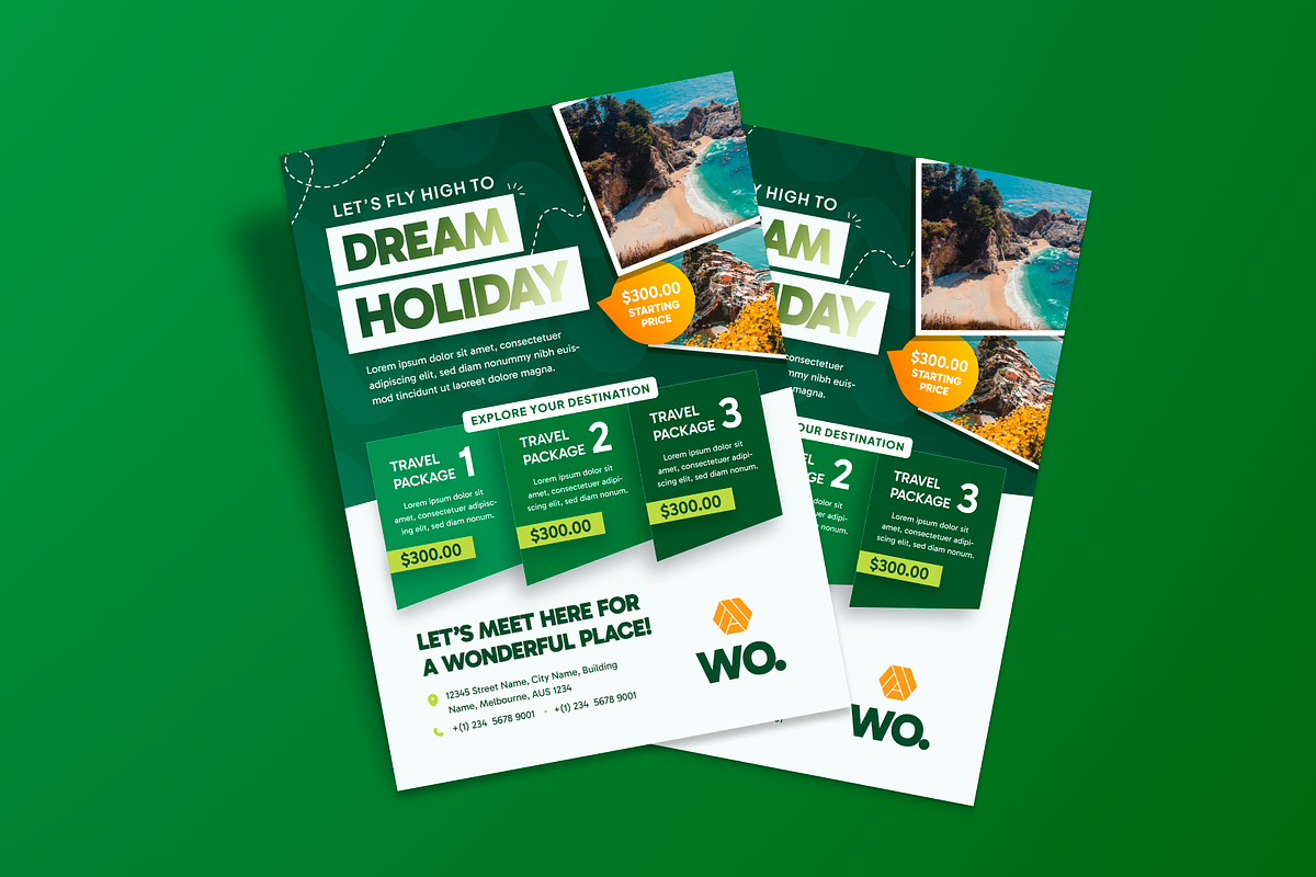 Adventure Awaits Travel Flyer, a Flyer Template by MMPixelCraft (Photo 3 of 6)