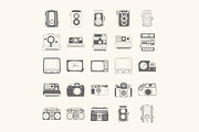 50 hand drawn vector vintage gadgets, an Education Illustration by Storyteller Imagery (Thumbnail 4 of 5)