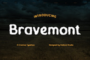Bravemont Creative Typeface Font, a Sans Serif Font by Vadovastd (Thumbnail 1 of 7)