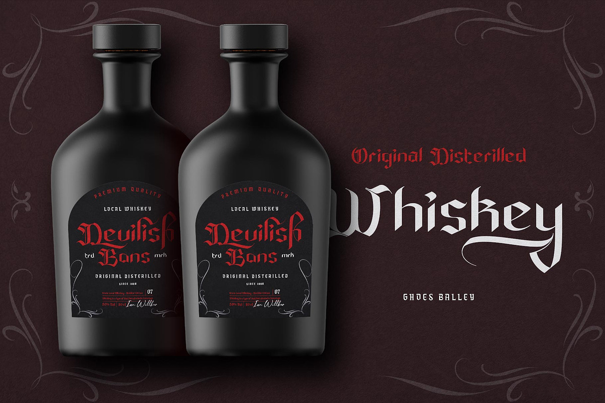 Ghoes Balley Typeface, a Blackletter Font by alit design (Photo 11 of 15)