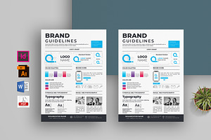 Brand Guidelines | Word & Indesign, a Poster Template by obayes