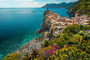Vernazza village view from the hill, an Architecture Photo by Alpine Dreams