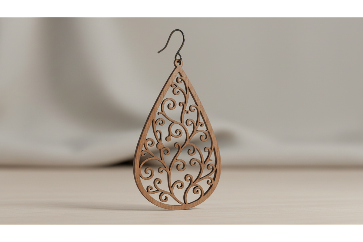 Elegant Floral Earring Set, a Graphic by musafir_fashion (Photo 3 of 11)