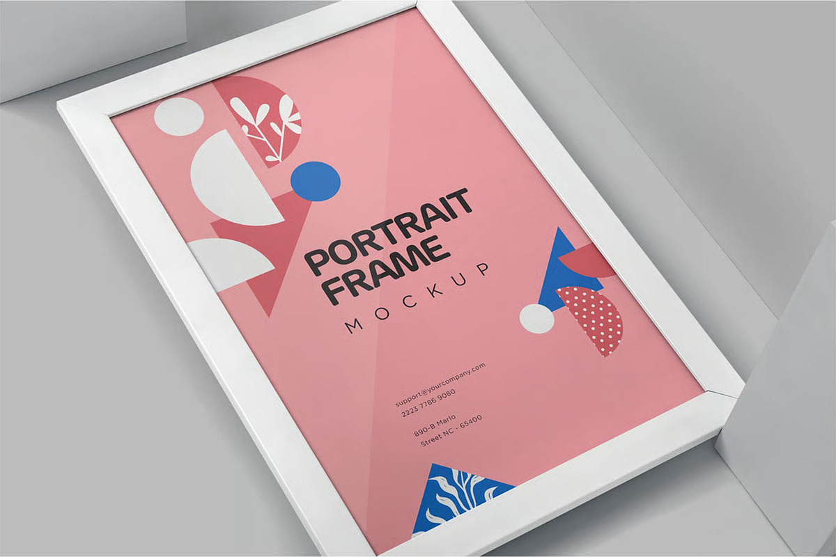 Portrait Frame Mockups, an Advertising Mockup by megostudi0 (Photo 5 of 6)
