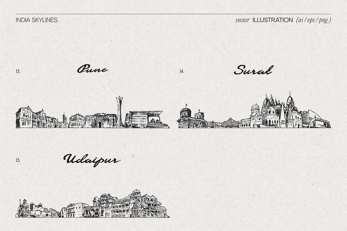India Skylines, a Work Illustration by TheMountBirdStudio (Photo 7 of 9)