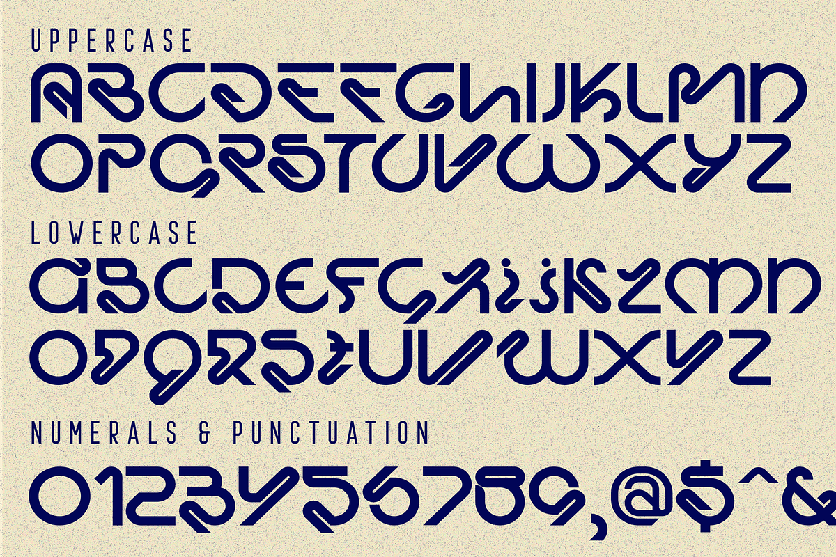 Knotted Centers - Geometric Font, a Sans Serif Font by 177Studio (Photo 7 of 8)