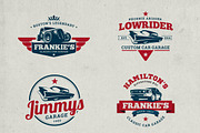 Classic Car Garage Logos, an Object Graphic by g design (Thumbnail 2 of 3)