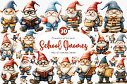 School Gnomes Clipart PNG, an Illustration by SinaCreation (Thumbnail 1 of 5)