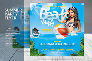 Beach Party Flyer
