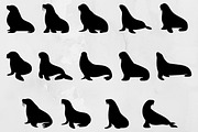Walrus Silhouette SVG, an Animal Illustration by newminddesign (Thumbnail 1 of 3)
