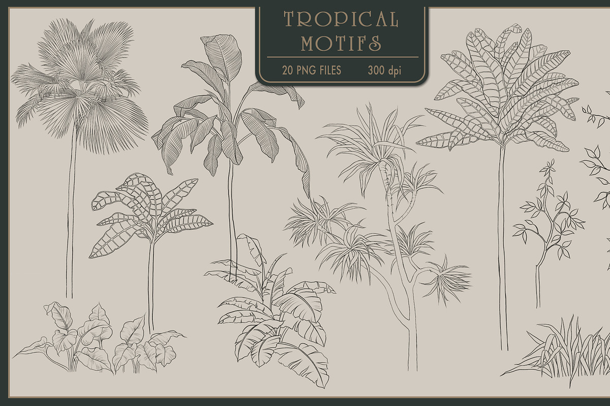 Fresco collection Tropical mural, a Wallpaper Graphic by Natalia0307 (Photo 5 of 19)