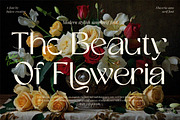 Floweria - Beauty Sans Serif Font, a Sans Serif Font by Baleee (Thumbnail 1 of 17)