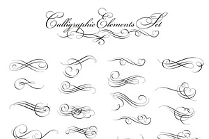 Calligraphic Design Elements