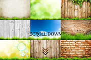 Set of spring backgrounds, a Texture Graphic by RM_design (Thumbnail 2 of 2)