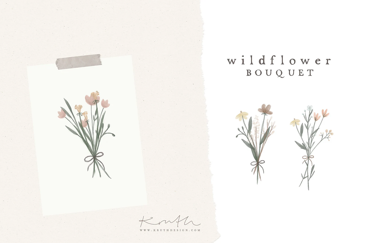 WILDFLOWER ILLUSTRATION / png, an Illustration by KruthDesign (Photo 3 of 4)