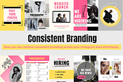 Fearless Feed Instagram Posts, a Social Media Template by Hell Yeah Designs (Thumbnail 3 of 8)