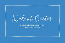 Walnut Butter Handwritten Font