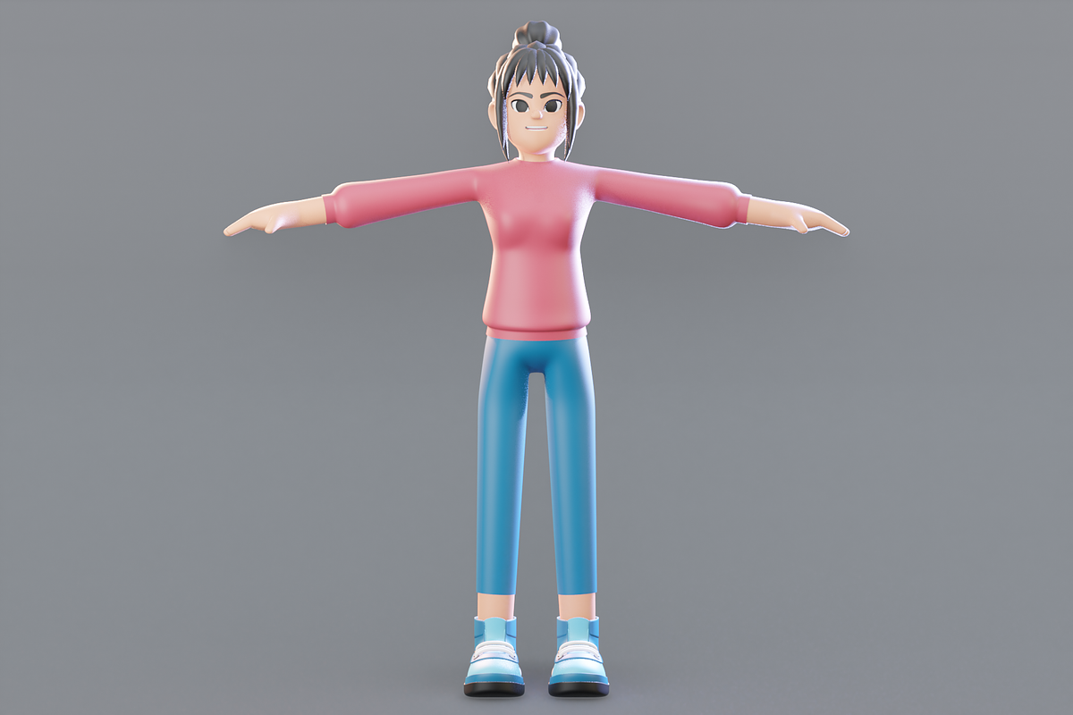 Female Avatar 3D Character Model, a Characters & Person 3D Model by Dudukbersama (Photo 2 of 7)
