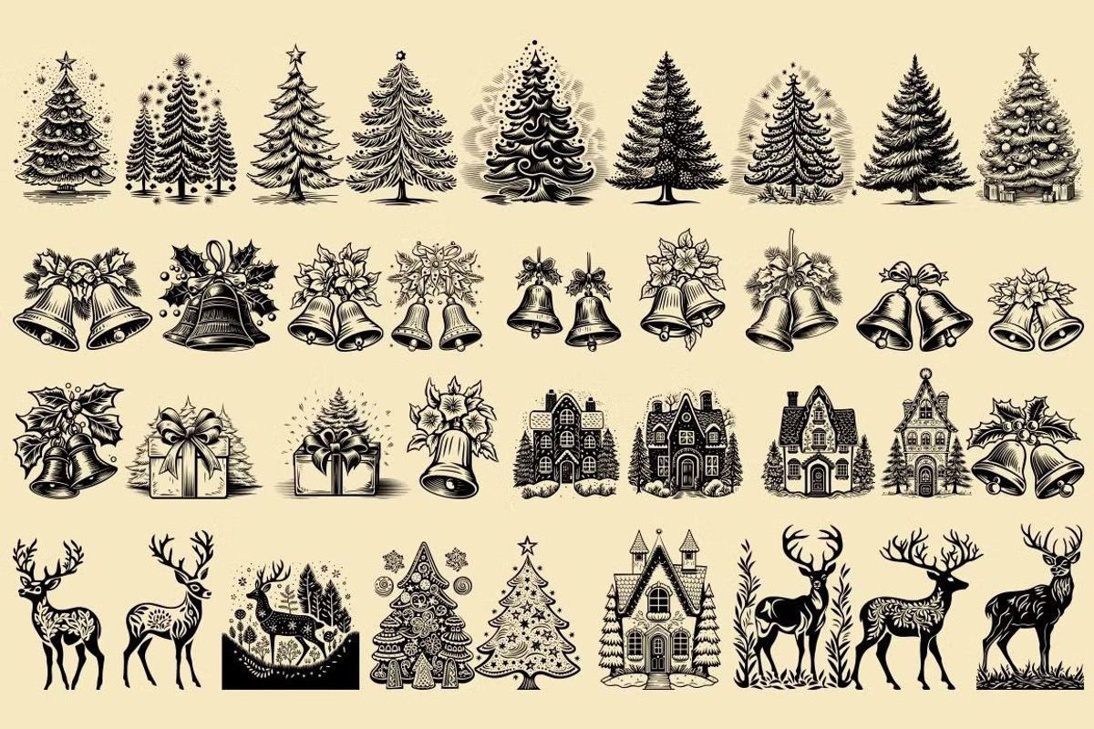 280 Christmas illustrations, an Object Illustration by Nocturnal Wolf (Photo 11 of 17)