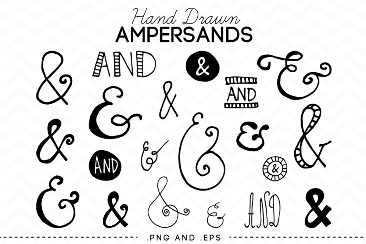 Hand Drawn Ampersand Clip Art Vector, an Illustration by AzmariDigitals (Photo 3 of 3)