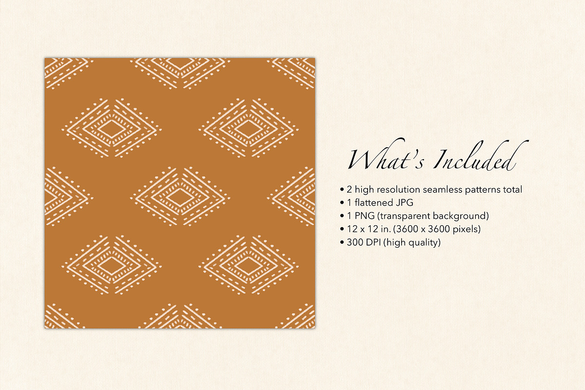 Boho Diamonds Surface Pattern, a Pattern Graphic by Quinn Lane Designs (Photo 2 of 5)